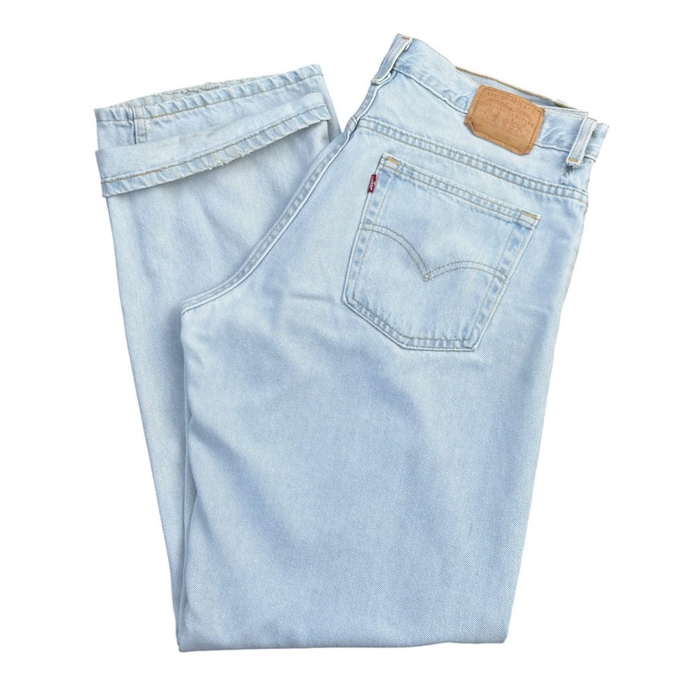 T11 Levi's 577 Jeans Light Wash High Rise Loose Fit‎ 1989 Vintage Mom Jeans 577